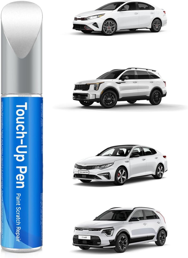 RSACET SWP Snow White Pearl Tricoat Touch Up Paint Compatible with Kia Exact Match Touch Up Paint Car Scratch Repair - Image 1